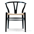 Cadeira de madeira de madeira ch24 y